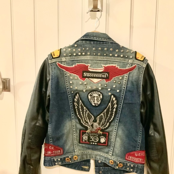 Diesel rock kids jacket size 8 - Picture 2 of 2